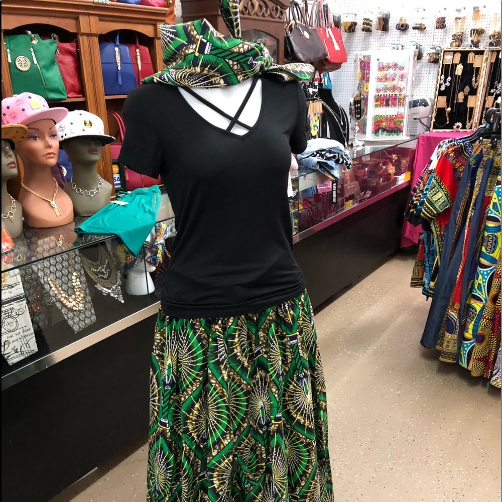 African Ankara Skirt Set